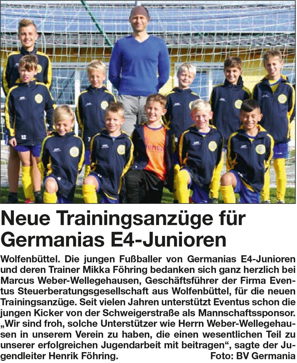 Trainingsanzuege Germania E4 Junioren