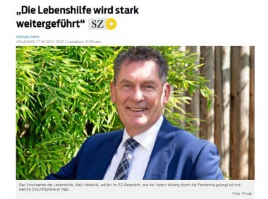 EVENTUS-Geschäftsführer und Vorsitzender der Lebenshilfe Salzgitter, Meik Heitefuß, im Interview mit der Salzgitter Zeitung